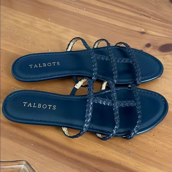 Talbots Women's Navy Blue Sandals - Picture 2 of 5